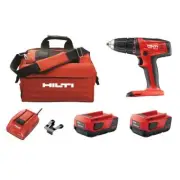 Hilti Power Drills 9.2"Hx3.6"W 22V Lithium-Ion 1/2-In Cordless Drill Driver Kit