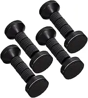Bed Headboard Stabilizer 4pcs Threaded Bed Frame Stoppers Black Easy to Adjust for Home