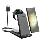 Wireless Charger for Samsung - 3 in 1 Charging Station for Multiple Devices