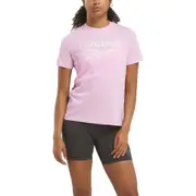 Reebok Identity Big Logo T-Shirt Astro Rose Women Regualr Fit Top Activewear