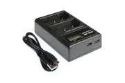 [Elaso] USB Battery Dual Charger for Nikon EN-EL3e D50 D70 D70s D80 D90 D100 D200 D300 D300s D700 Camera