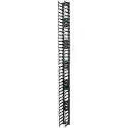 APC by Schneider Electric AR7580A Cable Organizer - Black - 2 Each Pack - TAA Compliant - Cable Pass-through - 42U Rack Height