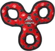Tuffy Interactive Play Dog Squeaker Toy, Red