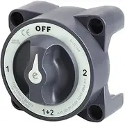 PTPUWQWZT Disconnect Rotary Switch 4 Position 32V 350 Amp E-Series Waterproof Dual Battery Isolator ON/Off Switch Automotive switches and relays