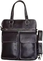 [Generic] All-Round Companion" Men's Genuine Leather Messenger Bag – Effortless Carry, Elevated Style