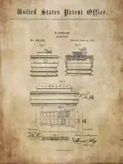 Antique, very old accordion - historical documents 1856+ for poster / mural