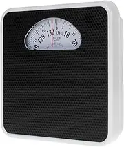 ADLER AD 8179 Mechanical Bathroom Scales - Body Weight - Analogue Fitness Scales - 136 kg Capacity - Sturdy Metal Casing - Non-Slip Surface - Easy to Read - Calibrated with One Button