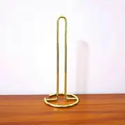 Wikhostar Stainless Steel Kitchen Roll Paper Towel Holder Bathroom Tissue Stand Dining Table Vertical Napkins Rack Kitchen Storage Shelf gold