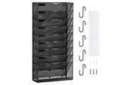 VEVOR File Wall Rack Mesh Wall File Holder 1-Piece 10 Pockets for Office/School