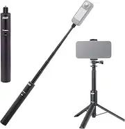 Velbon Smartphone Tripod, Selfie Stick, Coleman Multi-Stand 360 360 Degree Action Camera, Invisible Selfie Stick, Stand, Smartphone Adapter & GoPro Adapter Included, Insta360 Compatible, Max Length