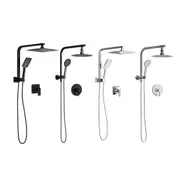 Welba 250mm Shower Head Set Square Round Handheld Shower Mixer Tap Combo WELS