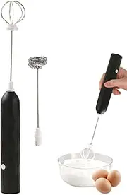 Milk Frother,Electric Frother for Milk - Powerful Milk Frother for Coffee, Fast Handheld USB Charging Drink Frother Mixer