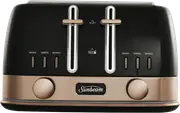 Sunbeam 4 Slice New York Toaster Black/Bronze