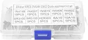 10 Values Rectifier Diode Assortment，90pcs Electronic Diodes Rectifying Diodes，1N4148-10A10 Rectifier Diode Assortment Electronic Kit