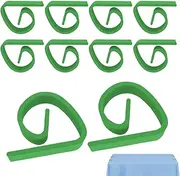 Table Cloth Clips | 10X Colorful Small Tablecloth Clips for Tables - Portable Multifunctional Anti Slip Table Cover Clips for Picnics, Buffets, Dinners