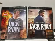 TOM CLANCY'S JACK RYAN TV SERIES COMPLETE SEASON ONE & TWO 4K DISCS! NEW