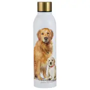 Ashdene Puppy Love Golden Retriever Drink Bottle 24.5cm Water Container White