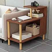 Rectangle Side End Table, Small Space Nesting Tables, Center Tables for Living Room for Office, Living Room, Bedroom (Color : Brown)