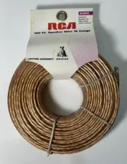 NEW RCA AH16100 - 100 feet 16-Gauge Electrical Speaker Wire