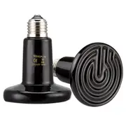 2x 150W Infrared Ceramic Heat Emitter Reptile Heat Lamp Bulb for Lizard Snakes