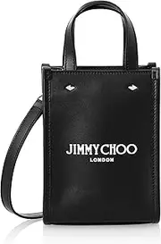 [Jimmy Choo] Mininstote ANR 0259 Women's Shoulder Bag, Black, White, Silver, black/white/silver, Free Size