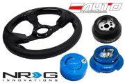 NRG 320 Pilota Leather BK IN steering wheel 170H Hub Gen2.5 BL Release Lock BL b