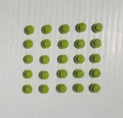 LEGO Round 1 x 1 Plate Stud LIME GREEN (x25) 4073 NEW BULK PARTS LOT