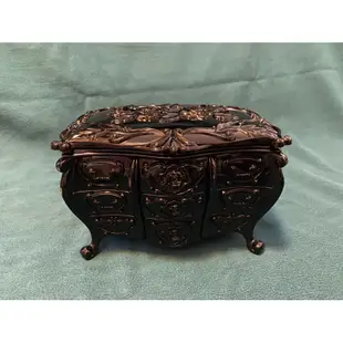 Anna Sui 安娜蘇 黑色經典復古薔薇收納盒（無鏡版）