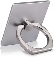 360 Degree Universal Phone Tablet GPS Ring Finger Holder Stand car Mount (Silver)