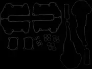 James M8 Rocker Box Cover Gasket Kit for Harley Breakout 107 18-20