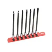 Wiha Tools 77193 7 Piece Torx 1/4" Drive Bit Socket Rail Set 7 pc.
