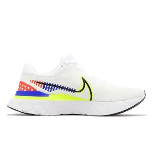 【NIKE 耐吉】慢跑鞋 React Infinity Run FK 3 PRM 男鞋 白 黃 黑 針織鞋面 緩震(DX1629-100)