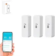 Zigbee Temperature Humidity Monitor Tuya Humidity Sensor, App Record, Need ZigBee Hub, Tuya Smart Home Automation Remote Monitoring for Home, Office, Garden (3)