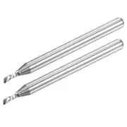 1/8" Shank 1.5mm x 4mm Carbide 1-Flute Left Hand End Mill CNC Router Bit 2pcs