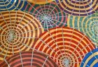 KAFFE FASSETT PARASOLS OCHRE GP127 1/2 yard 2 available original issue