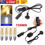 E14 Salt Lamp Power Cord Cable 1.8m & Dimmer Control +ON/OFF Button Switch Bulbs