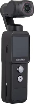 Feiyu Pocket 2-Video Action Camera 4K/60Fps with 3-Axis Gimbal Stabilizer,130° V