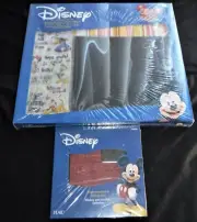 Disney 8 x 8 inch Scrapbook Kit 42 Piece Set & Bonus Micky Mouse Stamp Set NEW