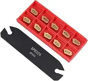 Staright Lathe Turning Tools SPB326 26mm Parting Grooving Cut-Off Tool with 10Pcs GTN-3 SP300 Cut-Off Carbide Inserts