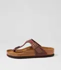 New Birkenstock Gizeh Oiled W Habana Oiled Leather Thongs Womens Shoes Casual