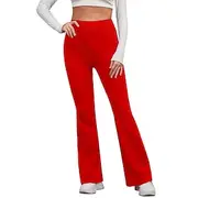 Women's Flare Leggings Fashion Streetwear Simple Full Length High Waist Solid Color High Cut Comfort Breathable Comfortable Micro-elastic Outdoor Vacation Yoga