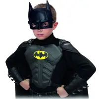 在飛比找蝦皮購物優惠-Cosplay 蝙蝠俠服裝兒童服裝兒童面具斗篷護腕胸板