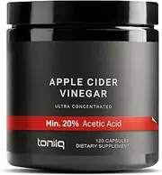 Ultra High Strength Non-GMO Apple Cider Vinegar Capsules with Mother - 2,010mg Formula - 12x Strength Pills with Cayenne Pepper - 20% Acetic Acid - 120 Capsules