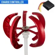 800W Lantern Vertical Wind Turbine Generator 5 Blades Charger Controller 12V/24