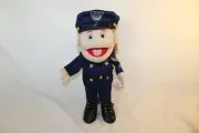 Police Officer J Flower Marionette PUPPET Sunny & Co Toys 2000 SML NWT