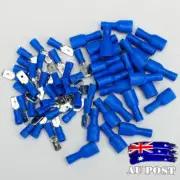 100pcs Insulated Crimp Terminal 16-14AWG Male Female Spade Wire Connectors