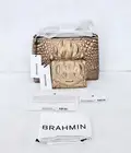 NEW BRAHMIN SADDLE MELBOURNE LORELEI W/SMALL VERONICA WALLET