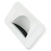 Bullnose Wall Plate In-Wall Cable Management Reverse Bull Nose Wallplate White