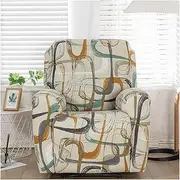 Stretch Recliner Slipcovers Sofa Cover 4-Piece Slipcover Lazy Boy Chair Covers Furniture Protector Recliner Chair Cover with Storage Pocket for Living Room (Color : #33)