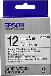 Epson LK4WBW Strong Adhesive Black on White, Volume 1